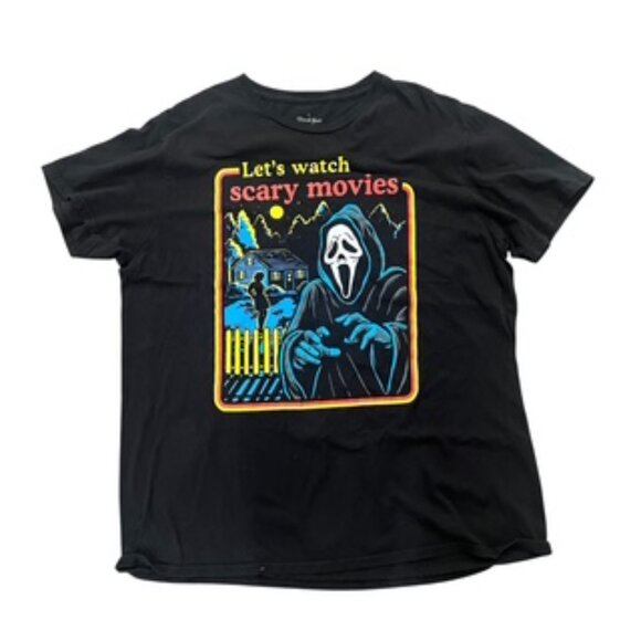 Ghost Face Brand Let’s Watch Scary Movies T- Shirt Adult Large - Picture 5 of 9
